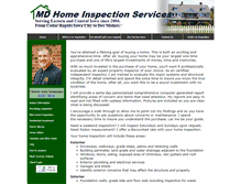 Tablet Screenshot of mdhomeinspection.com